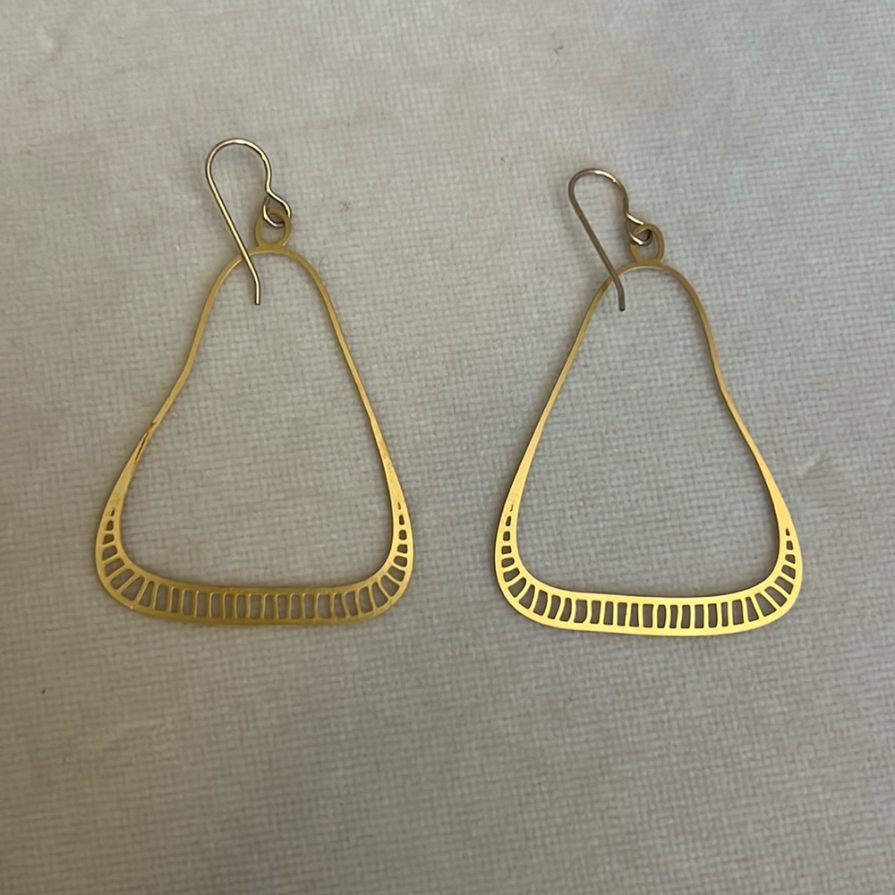 Gold Dangling Earrings